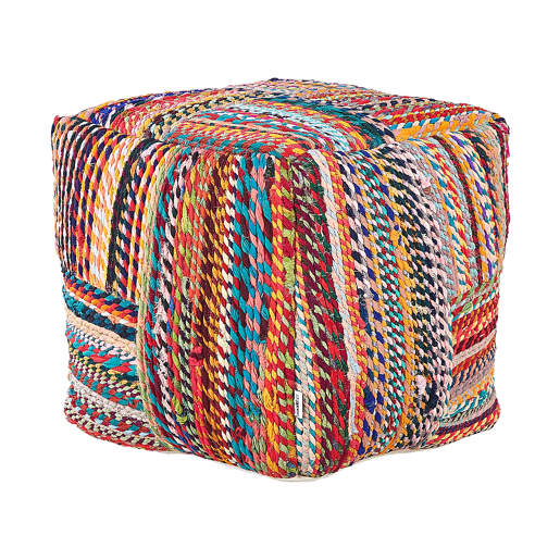 Pufe MEKHTAR Algodão Multicolor 40 cm 40 cm 40 cm