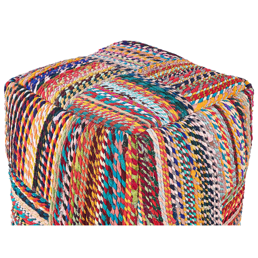 Pufe MEKHTAR Algodão Multicolor 40 cm 40 cm 40 cm
