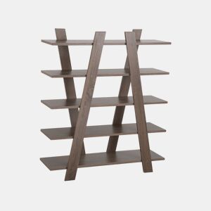 Estante com 5 prateleiras ESCALANTE 116 cm Castanho escuro
