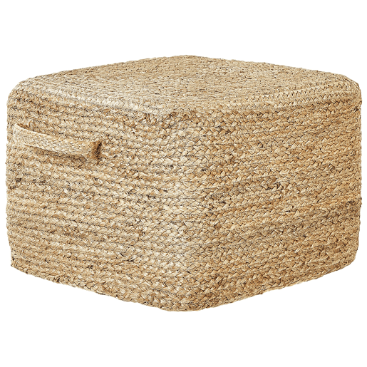 Pufe DHADAR Juta Natural 45 cm 45 cm 30 cm