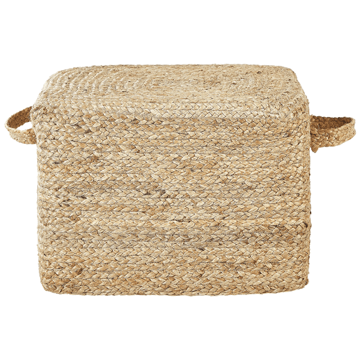 Pufe DHADAR Juta Natural 45 cm 45 cm 30 cm
