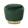 Pufe IRVING Veludo Verde escuro 43 cm 43 cm 37 cm
