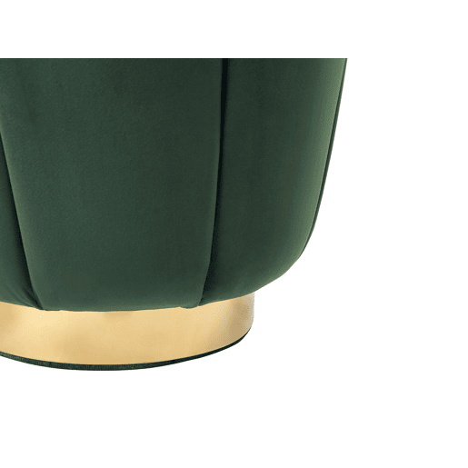 Pufe IRVING Veludo Verde escuro 43 cm 43 cm 37 cm