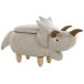 Beliani Puf animal TRICERATOPS Beliani Puf animal TRICERATOPS Gris Claro