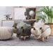 Beliani Puf animal TRICERATOPS Beliani Puf animal TRICERATOPS Gris Claro