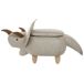 Beliani Puf animal TRICERATOPS Beliani Puf animal TRICERATOPS Gris Claro