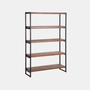 Estante com 4 prateleiras TIFTON 155 cm Castanho escuro