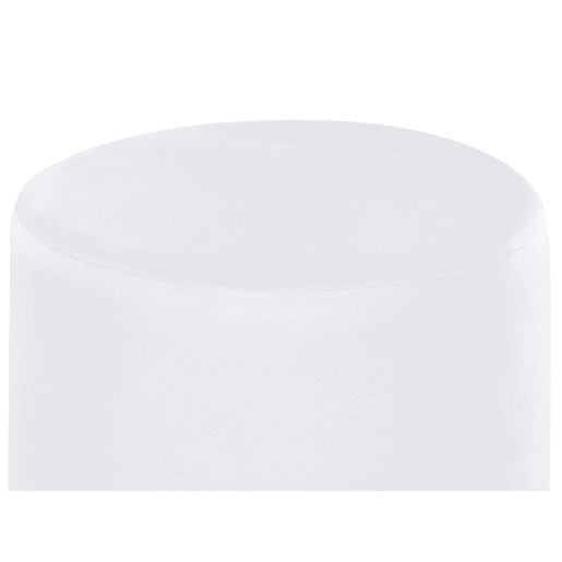 Pufe SOPHIA Veludo Branco 39 cm 39 cm 40 cm