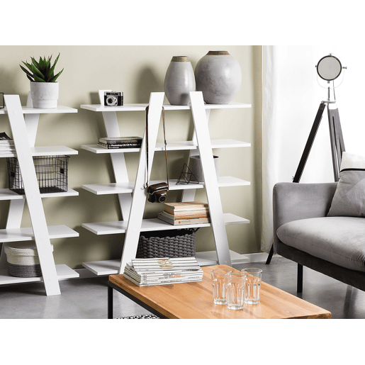 Estante com 5 prateleiras ESCALANTE 116 cm Branco