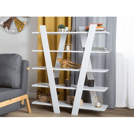 Estante com 5 prateleiras ESCALANTE 116 cm Branco