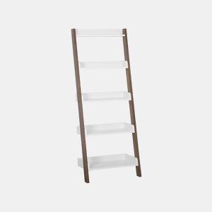 Estante com 5 prateleiras MOBILE TRIO 164 cm CastanhoBranco