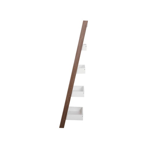 Estante com 5 prateleiras MOBILE TRIO 164 cm CastanhoBranco