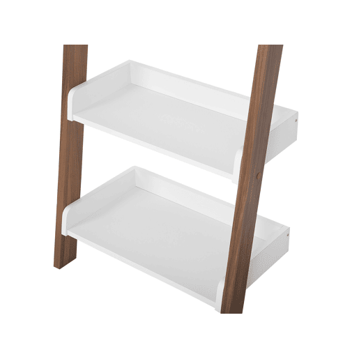 Estante com 5 prateleiras MOBILE TRIO 164 cm CastanhoBranco