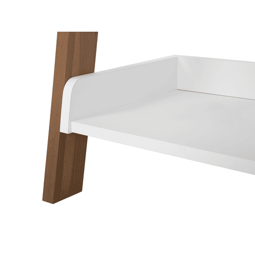 Estante com 5 prateleiras MOBILE TRIO 164 cm CastanhoBranco