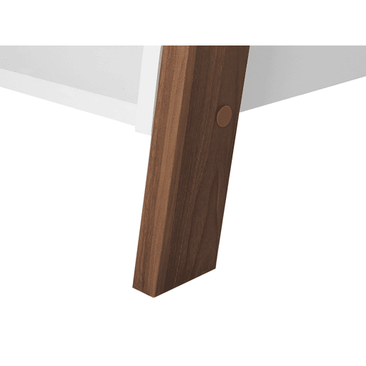 Estante com 5 prateleiras MOBILE TRIO 164 cm CastanhoBranco