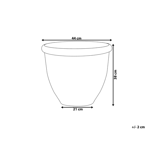 Vaso TESALIA 44 cm Castanho Vaso TESALIA 44 cm Castanho