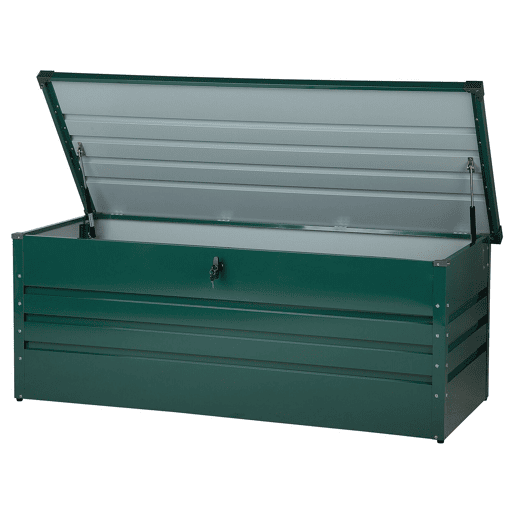 Caixa de arrumação CEBROSA Metal 165 cm 70 cm Verde escuro