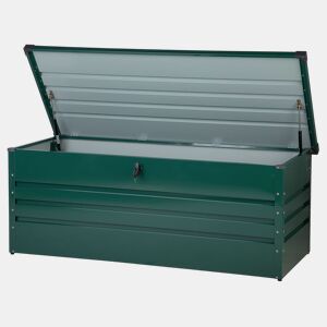Caixa de arrumação CEBROSA Metal 165 cm 70 cm Verde escuro