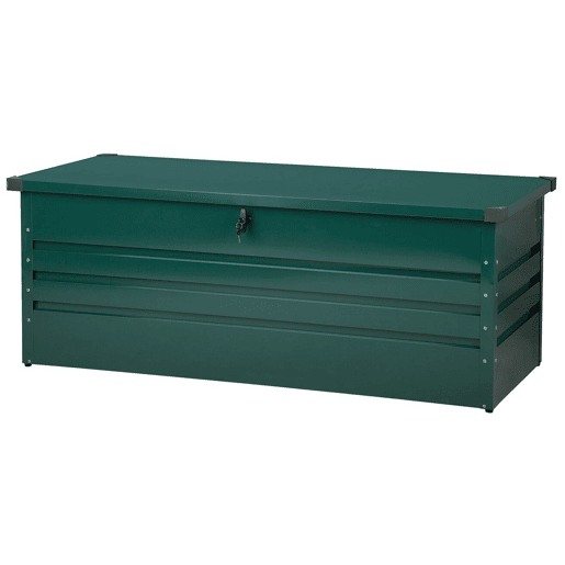 Caixa de arrumação CEBROSA Metal 165 cm 70 cm Verde escuro