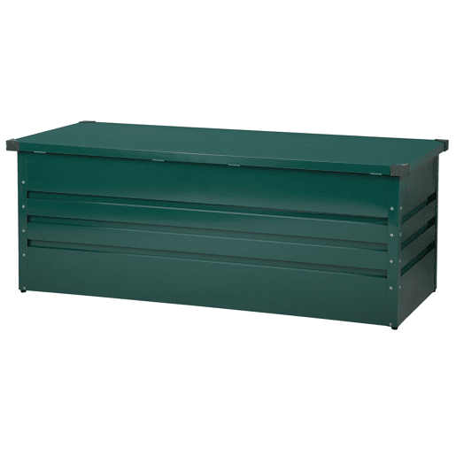 Caixa de arrumação CEBROSA Metal 165 cm 70 cm Verde escuro