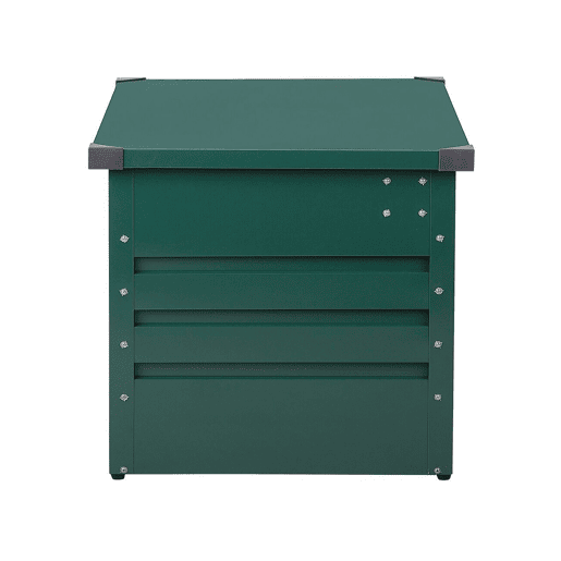 Caixa de arrumação CEBROSA Metal 165 cm 70 cm Verde escuro