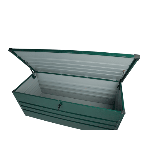 Caixa de arrumação CEBROSA Metal 165 cm 70 cm Verde escuro