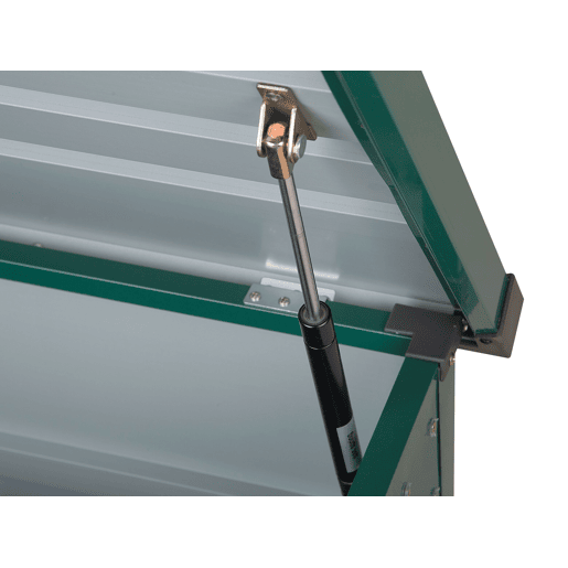 Caixa de arrumação CEBROSA Metal 165 cm 70 cm Verde escuro