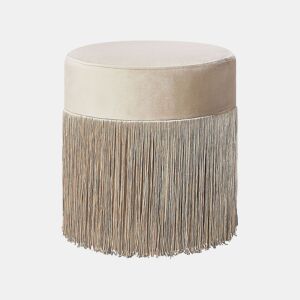 Pufe VIRGINIA Veludo Taupe 36 cm 36 cm 38 cm