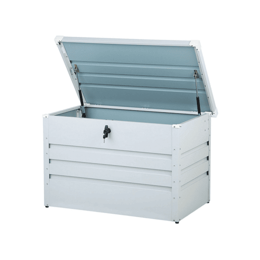 Caixa de arrumação CEBROSA Metal 100 cm 62 cm Cinzento claro