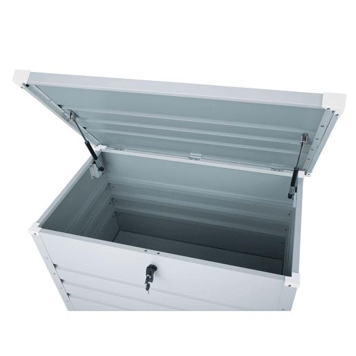 Caixa de arrumação CEBROSA Metal 100 cm 62 cm Cinzento claro