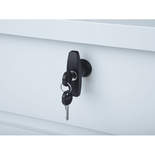 Caixa de arrumação CEBROSA Metal 100 cm 62 cm Cinzento claro