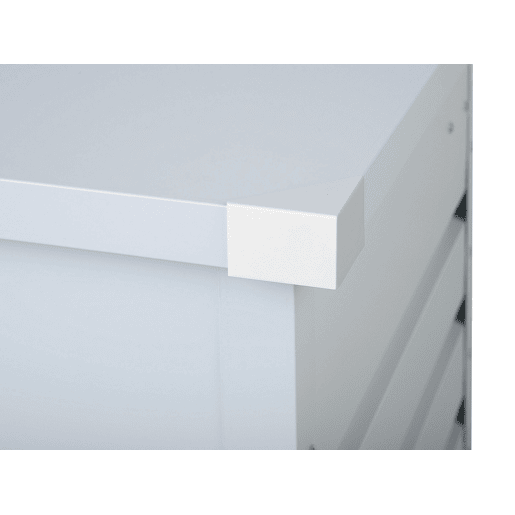 Caixa de arrumação CEBROSA Metal 100 cm 62 cm Cinzento claro