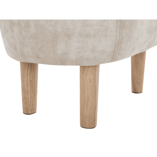 Tamborete animal com arrumação REINDEER Tecido Creme