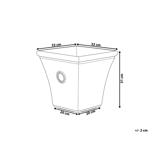 Vaso ELATEIA 32 cm Branco Vaso ELATEIA 32 cm Branco
