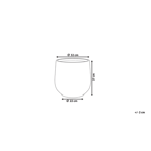 Vaso DIONI 32 cm Cinzento claro Vaso DIONI 32 cm Cinzento claro