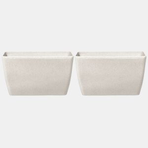 Conjunto de 2 vasos para plantas BARIS 74 cm Creme