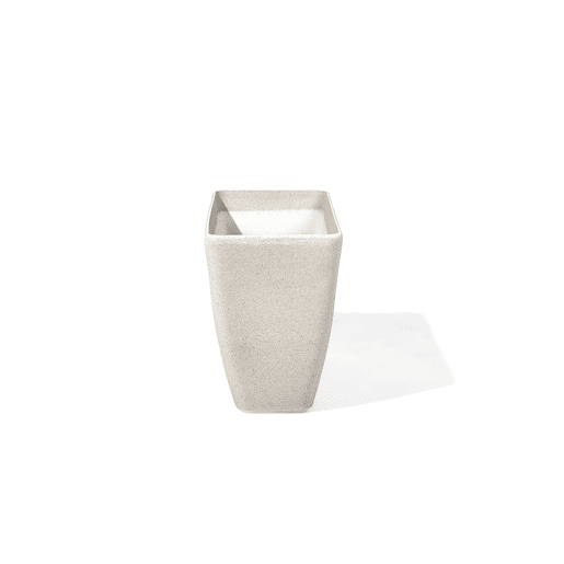 Conjunto de 2 vasos para plantas BARIS 74 cm Creme