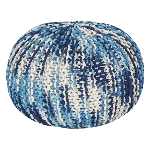 Pufe CONRAD Algodão Azul 50 cm 50 cm 35 cm Pufe CONRAD Algodão Azul 50 cm 50 cm 35 cm
