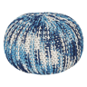 Pufe CONRAD Algodão Azul 50 cm 50 cm 35 cm
