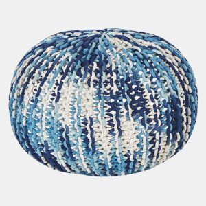 Pufe CONRAD Algodão Azul 50 cm 50 cm 35 cm