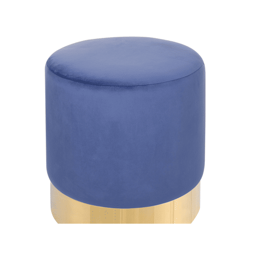 Pufe SOPHIA Veludo Azul marinho 39 cm 39 cm 40 cm