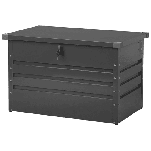 Caixa de arrumação CEBROSA Metal 100 cm 62 cm Cinzento grafite