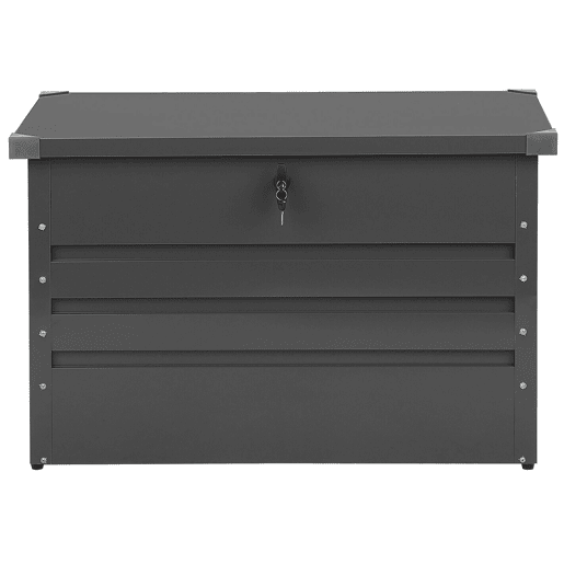 Caixa de arrumação CEBROSA Metal 100 cm 62 cm Cinzento grafite