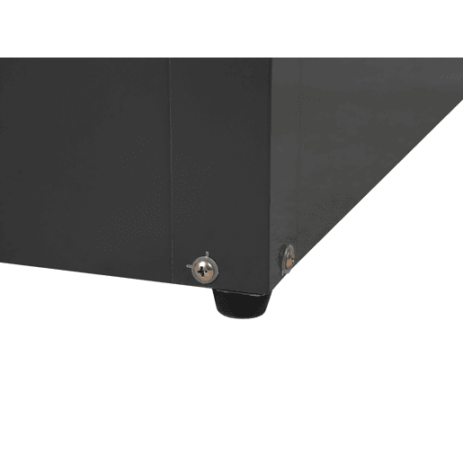 Caixa de arrumação CEBROSA Metal 100 cm 62 cm Cinzento grafite