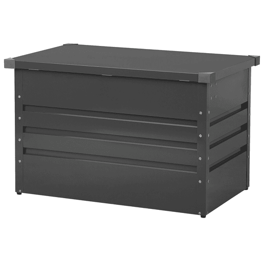 Caixa de arrumação CEBROSA Metal 100 cm 62 cm Cinzento grafite