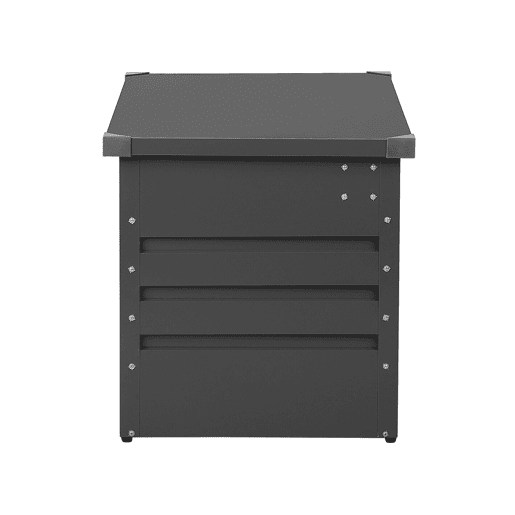 Caixa de arrumação CEBROSA Metal 100 cm 62 cm Cinzento grafite