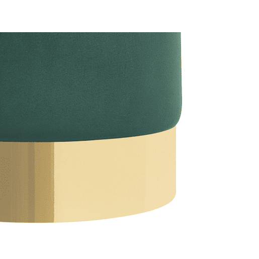 Pufe SOPHIA Veludo Verde escuro 39 cm 39 cm 40 cm