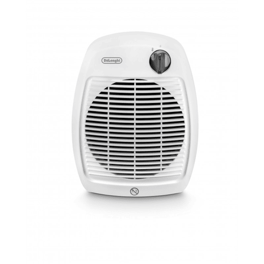 Aquecedor com ventilador De'Longhi HVA1120. Aquecedor eléctrico rápido com termóstato ideal para a casa de banho. À prova de pingos de água IP21. 2000 W