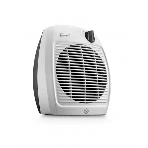 Aquecedor com ventilador De'Longhi HVA1120. Aquecedor eléctrico rápido com termóstato ideal para a casa de banho. À prova de pingos de água IP21. 2000 W