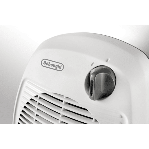 Aquecedor com ventilador De'Longhi HVA1120. Aquecedor eléctrico rápido com termóstato ideal para a casa de banho. À prova de pingos de água IP21. 2000 W